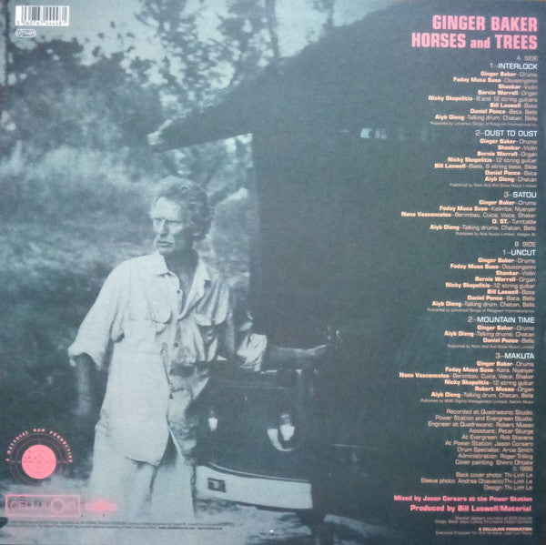 Ginger Baker : Horses And Trees (LP, Album, RE, RM, Whi)