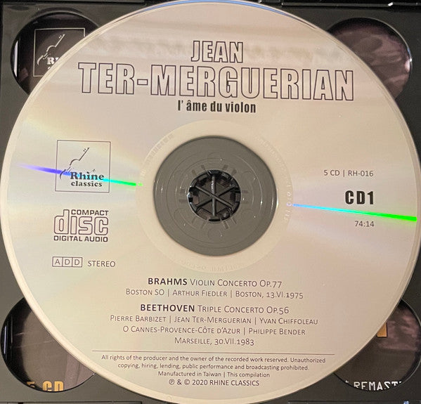 Jean Ter-Merguérian : L'Âme Du Violon (5xCD, Comp, Mono, RM + Box, Comp)