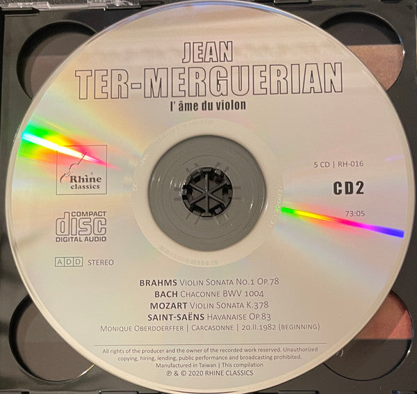 Jean Ter-Merguérian : L'Âme Du Violon (5xCD, Comp, Mono, RM + Box, Comp)