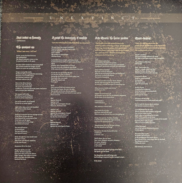 Hideous Divinity : Unextinct (LP, Album, Ltd, Yel)