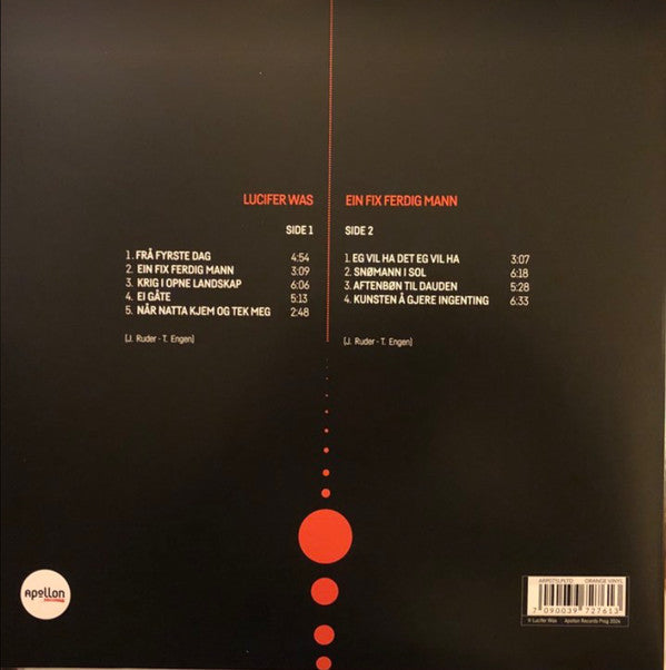 Lucifer Was : Ein Fix Ferdig Mann (LP, Album, Ltd, Ora)