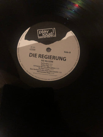 Die Regierung : ...So Allein (2xLP, Album, RM)