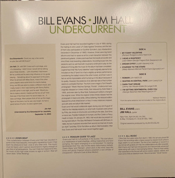 Bill Evans/Jim Hall : Undercurrent (LP, Spe)