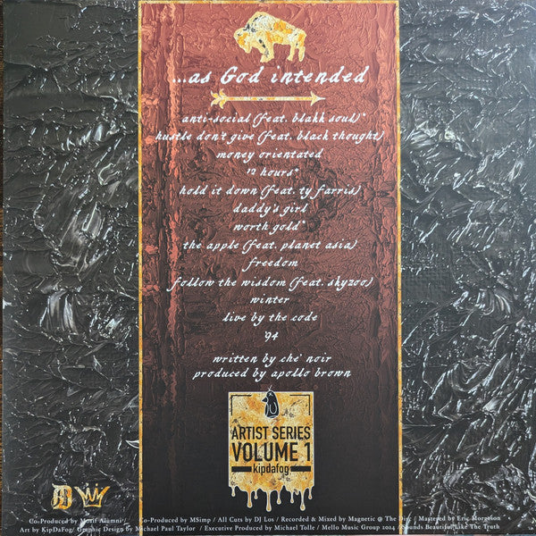 Apollo Brown & Che Noir : ...As God Intended (LP, Album, RP, Bro)
