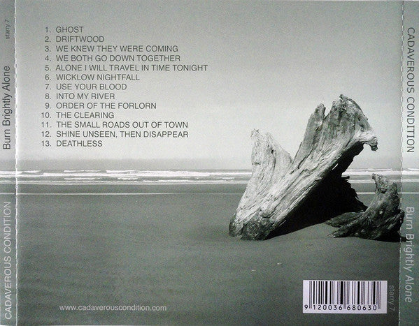Cadaverous Condition : Burn Brightly Alone (CD, Album)