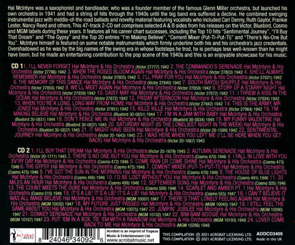 Hal McIntyre And His Orchestra : Sentimental Journey - The Singles Collection 1942-48 (2xCDr, Comp)