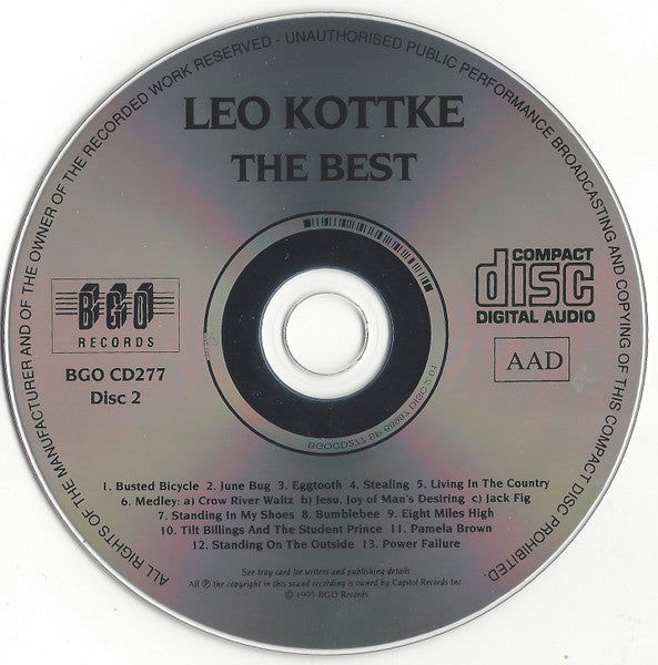 Leo Kottke : The Best (2xCD, Comp, RE)