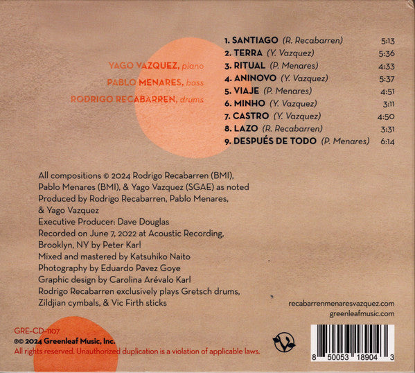 Rodrigo Recabarren / Pablo Menares / Yago Vazquez : Familia (CD, Album)