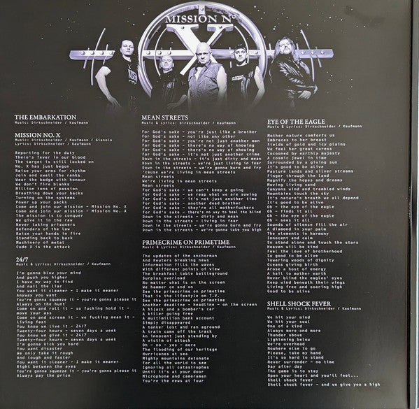 U.D.O. (2) : Mission No. X (LP, Album, Ltd, RE, Pur)