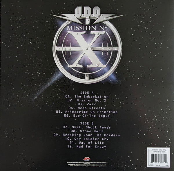 U.D.O. (2) : Mission No. X (LP, Album, Ltd, RE, Pur)