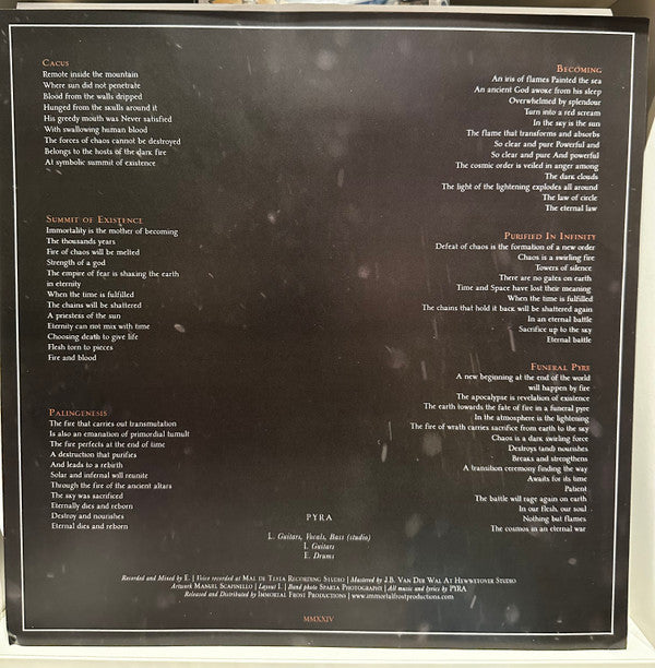 Pyra (4) : Those Who Dwell In the Fire (LP, Album, Ltd, Opa)