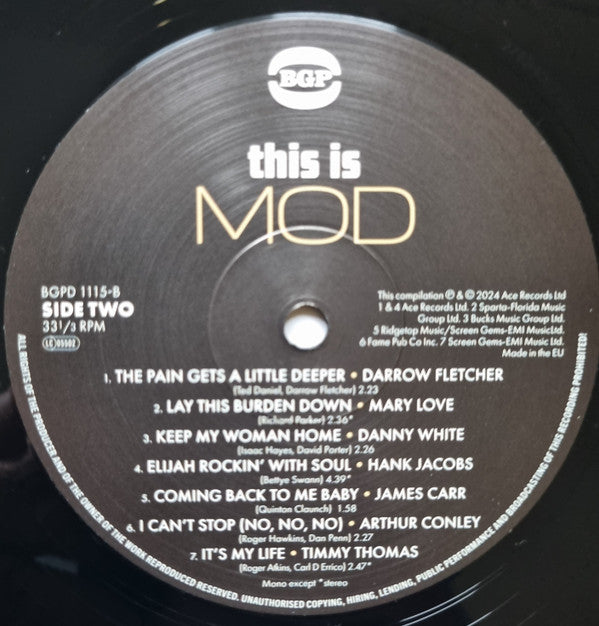 Various : This Is Mod 1960-1968 (LP, Comp)