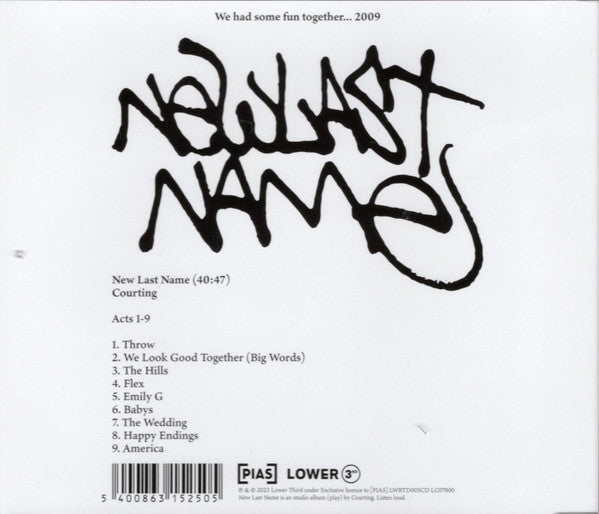 Courting : New Last Name (CD, Album)