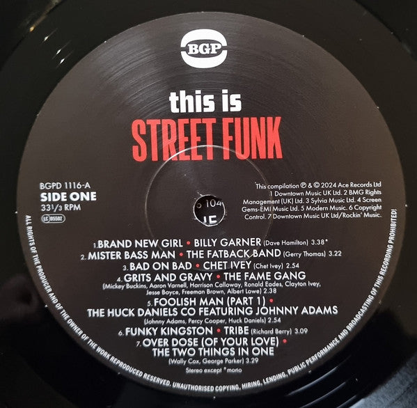 Various : This Is Street Funk 1968-1974 (LP, Comp)