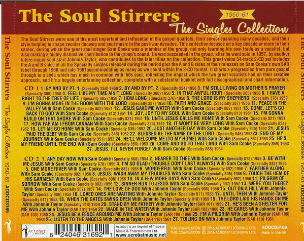 The Soul Stirrers : The Singles Collection 1950-61 (2xCD, Comp, RE)