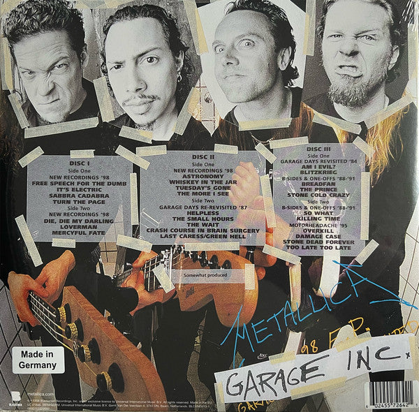 Metallica : Garage Inc. (LP, Album + 3xLP, Comp + Ltd, RE, Blu)