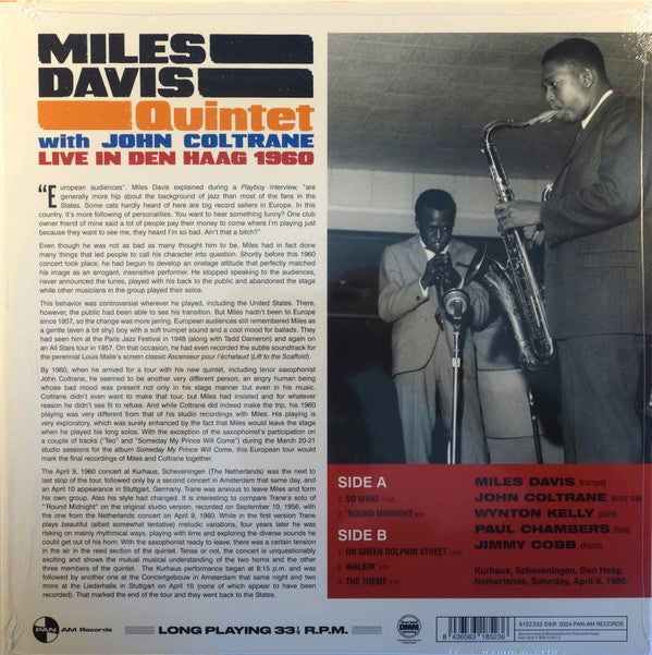 The Miles Davis Quintet : Live in Den Haag 1960 (LP, RE)
