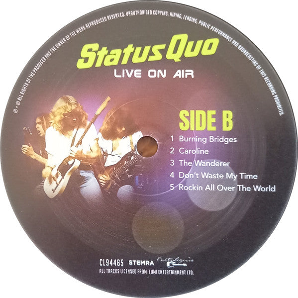 Status Quo : Live On Air (LP, Comp, Unofficial, 180)