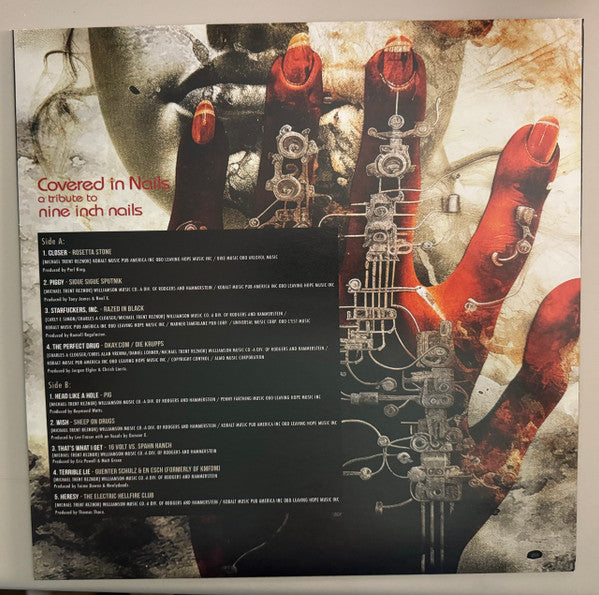 Various : Covered In Nails (A Tribute To Nine Inch Nails) (LP, Comp, Ltd, Red)