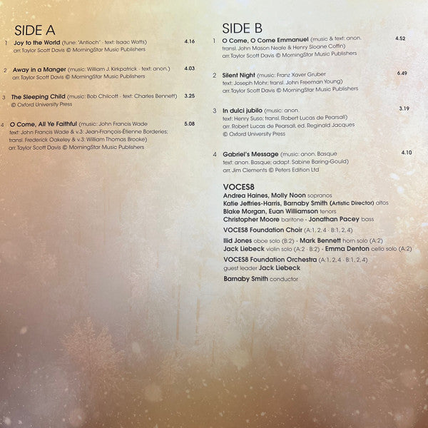 Voces8 Foundation Choir & Voces8 Foundation Orchestra, Voces8, Barnaby Smith (2) : A Choral Christmas (2xLP)