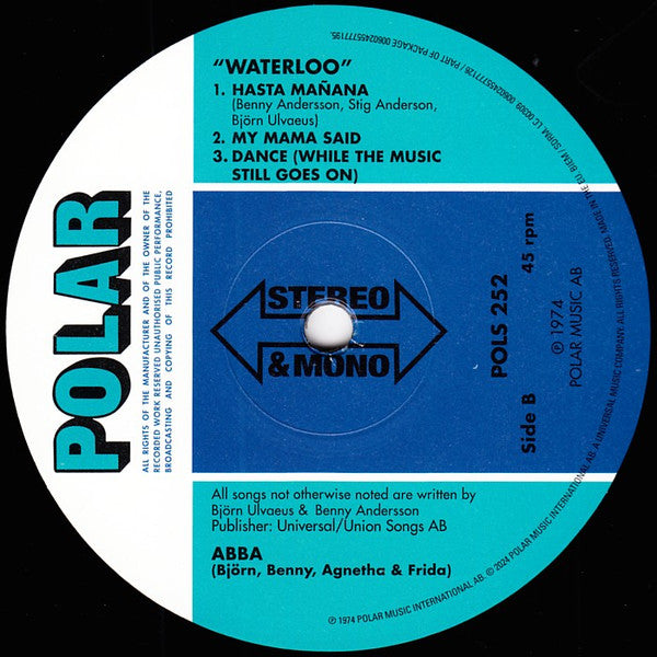 ABBA : Waterloo (2xLP, Album, Mono, RE, RM, Hal)