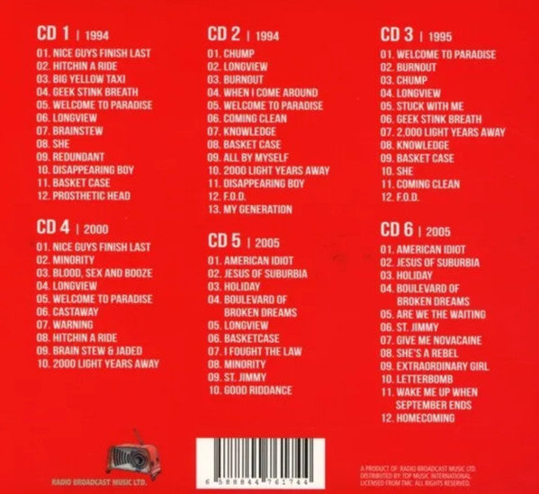 Green Day : Rarities  (6xCD + Box, Unofficial)