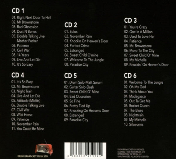 Guns N' Roses : Rarities (6xCD, Comp, Unofficial, Box)