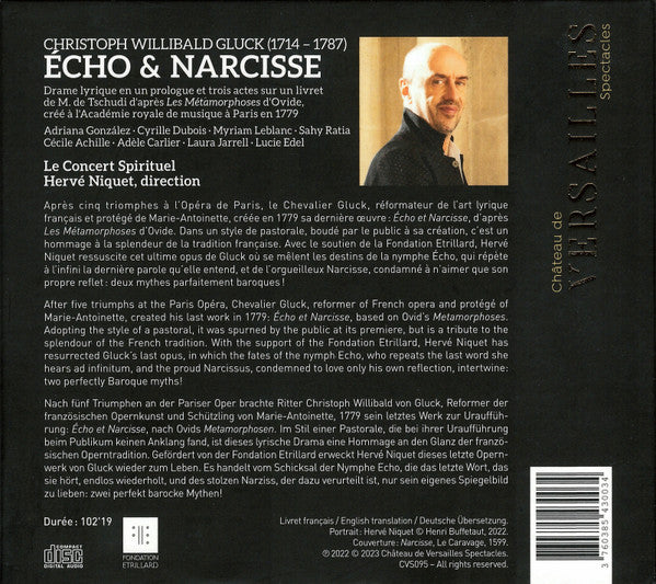 Christoph Willibald Gluck – Hervé Niquet, Le Concert Spirituel : Écho & Narcisse (2xCD, Album)