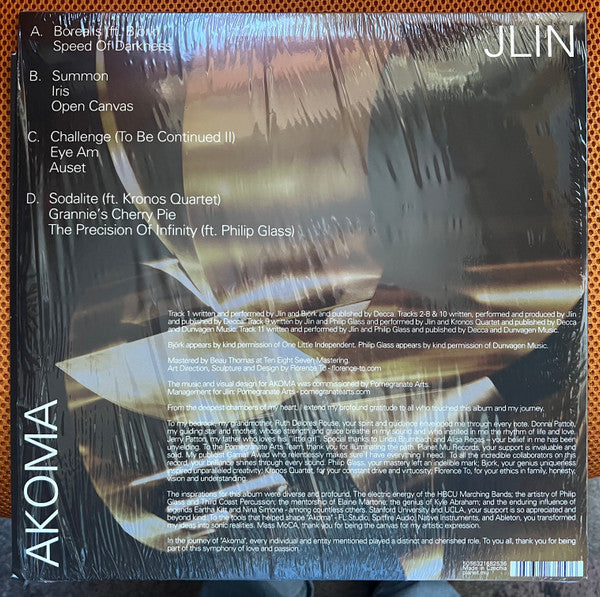 Jlin : Akoma (2xLP, Album, Ltd, Gol + Cass, Ltd, Mixtape)