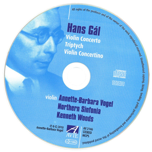 Hans Gal, Annette-Barbara Vogel, Northern Sinfonia, Kenneth Woods (2) : Violin Concerto (CD, Album)