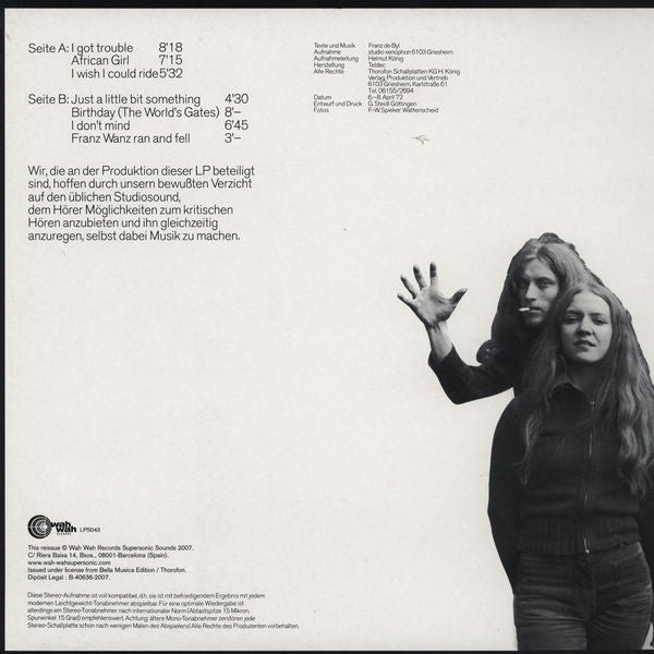 Franz De Byl : Und (LP, Album, RE)