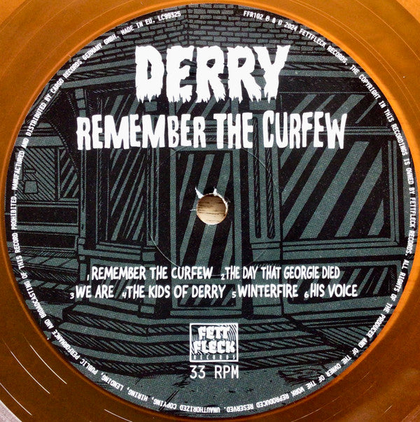 Derry (10) : Remember The Curfew (12", S/Sided, EP, Ora)