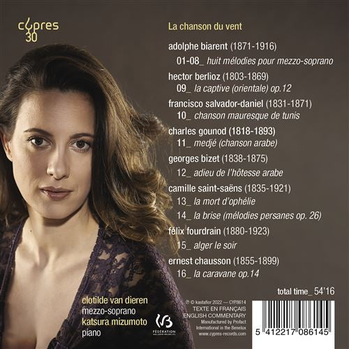 Clotilde Van Dieren, Katsura Mizumoto : La Chanson Du Vert (CD, Album)