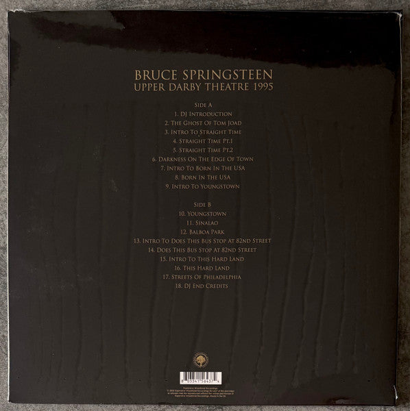 Bruce Springsteen : Upper Darby Theatre 1995 (LP, Album, Unofficial)