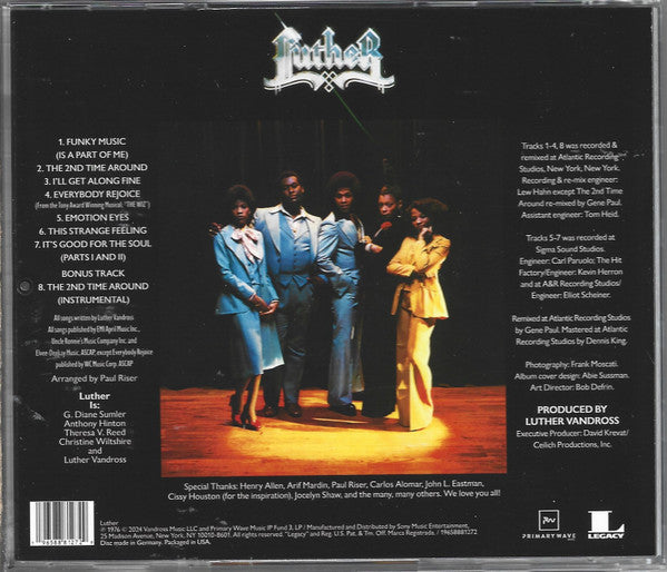 Luther : Luther (CD, Album, RE)