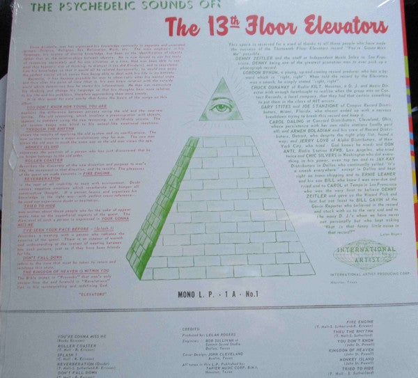 The 13th Floor Elevators* : The Psychedelic Sounds Of The 13th Floor Elevators (LP, Album, Mono, RE, RM, Hal)