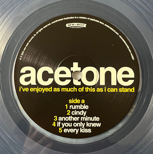 Acetone (3) : I've Enjoyed As Much Of This As I Can Stand: Live At The Knitting Factory, NYC: May 31, 1998 (2xLP, RSD, Ltd, Cle)