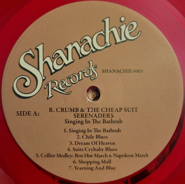 Robert Crumb And His Cheap Suit Serenaders : Singing In The Bathtub (LP, Album, RSD, Ltd, Red)