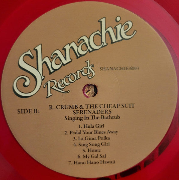 Robert Crumb And His Cheap Suit Serenaders : Singing In The Bathtub (LP, Album, RSD, Ltd, Red)