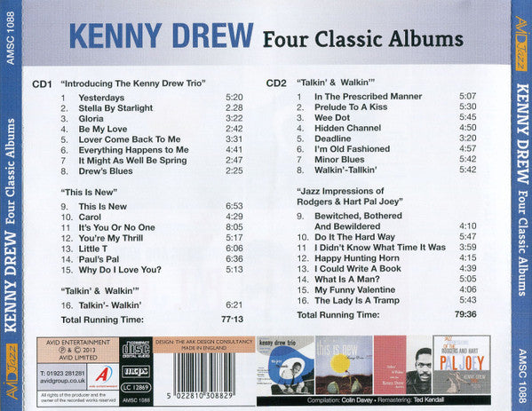 Kenny Drew : Four Classic Albums (2xCD, Comp)