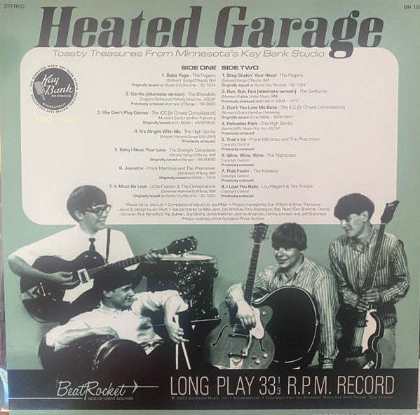 Various : Heated Garage - Toasty Treasures From Minnesota's Kay Bank Studio (LP, RSD, Comp, Ltd, Num, Ora)