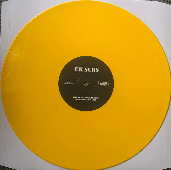 UK Subs : Live At The Roxy 1977 (LP, RSD, Ltd, Yel)
