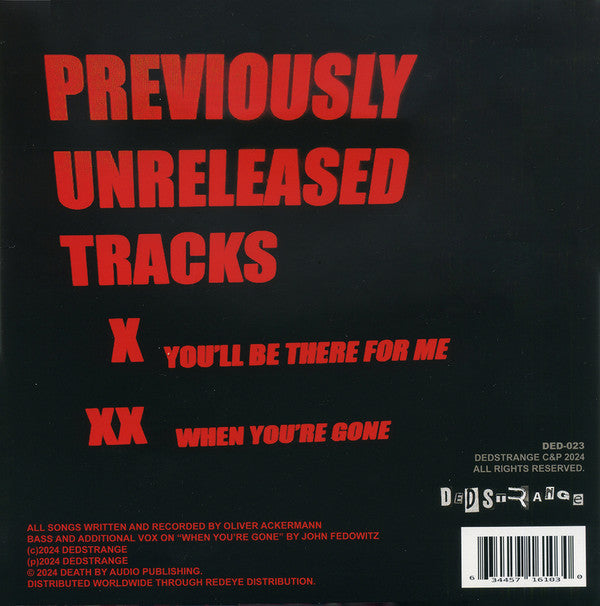 A Place To Bury Strangers : You'll Be There For Me / When You're Gone (7", Single, Ltd, Whi)