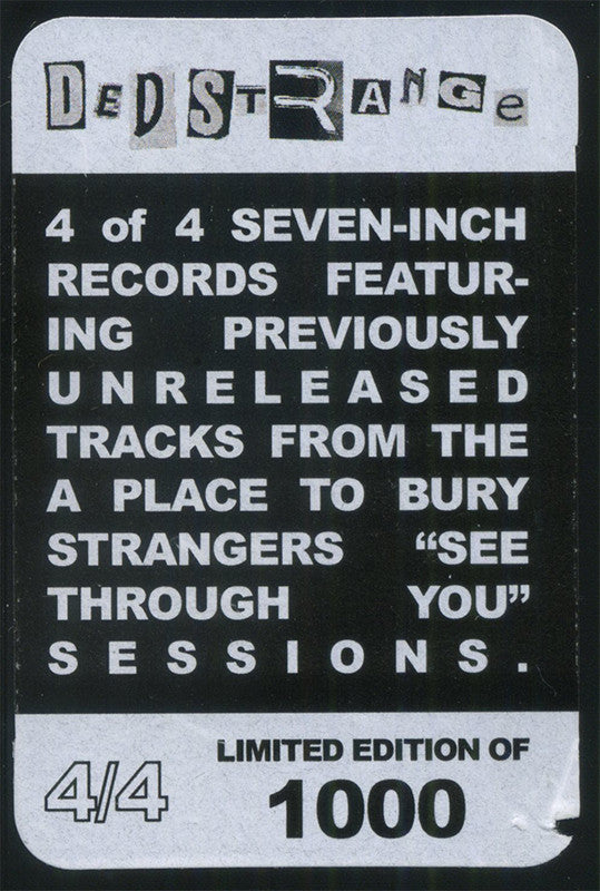 A Place To Bury Strangers : You'll Be There For Me / When You're Gone (7", Single, Ltd, Whi)