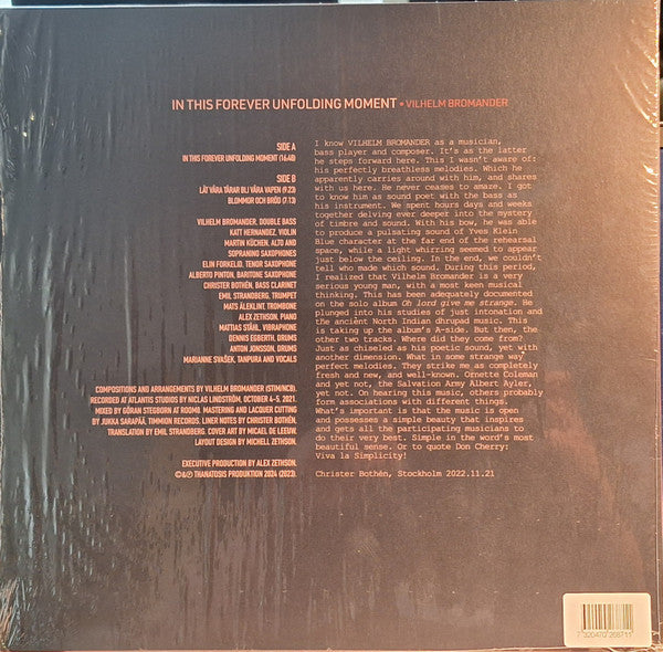 Vilhelm Bromander : In This Forever Unfolding Moment (LP, Album, Ltd, RE, Dar)