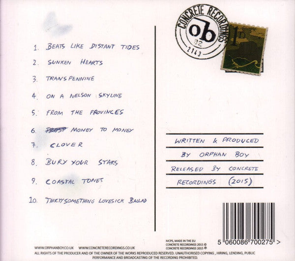 Orphan Boy : Coastal Tones (CD, Album)