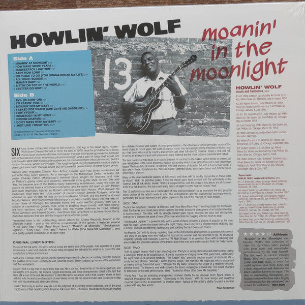 Howlin' Wolf : Moanin' In The Moonlight (LP, Album, RE)
