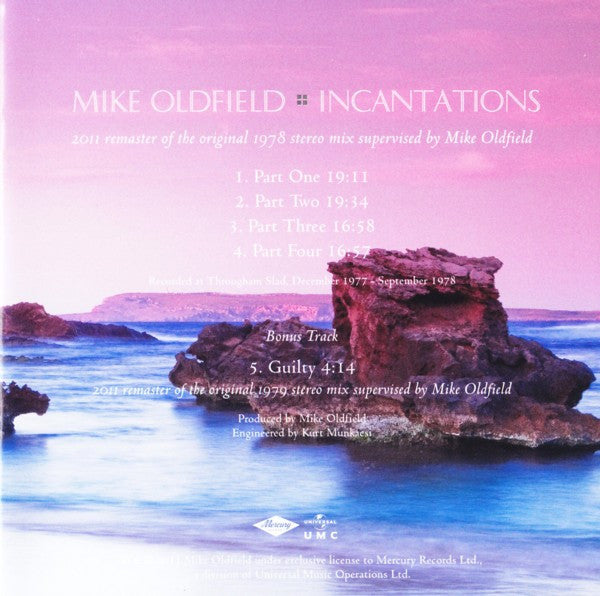 Mike Oldfield : Incantations (CD, Album, RE, RM)