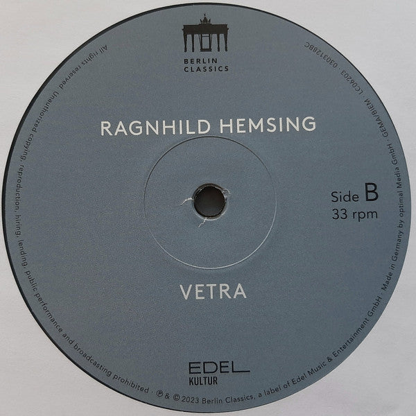 Ragnhild Hemsing : Vetra (My Norwegian Winter) (LP, Album)