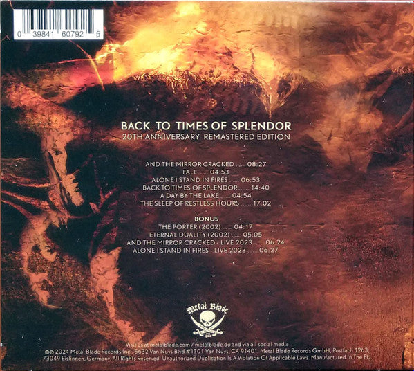 Disillusion : Back To Times Of Splendor (CD, Album, RE, RM, 20t)